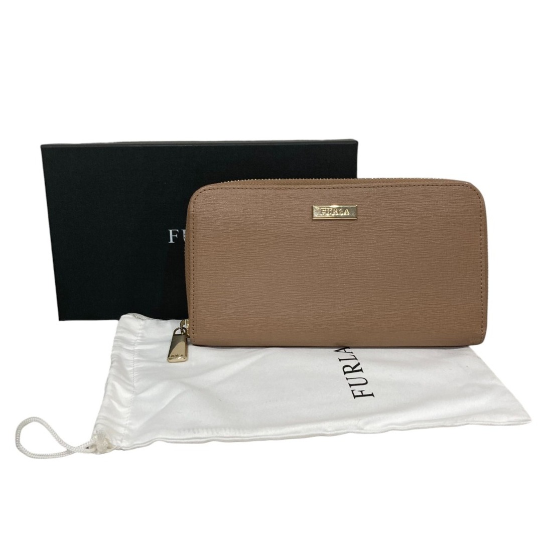 FURLA - 新品同様 FURLA フルラ ラウンドファスナー メタルロゴ FURLA - 新品同様 FURLA フルラ ラウンドファスナー メタルロゴ
