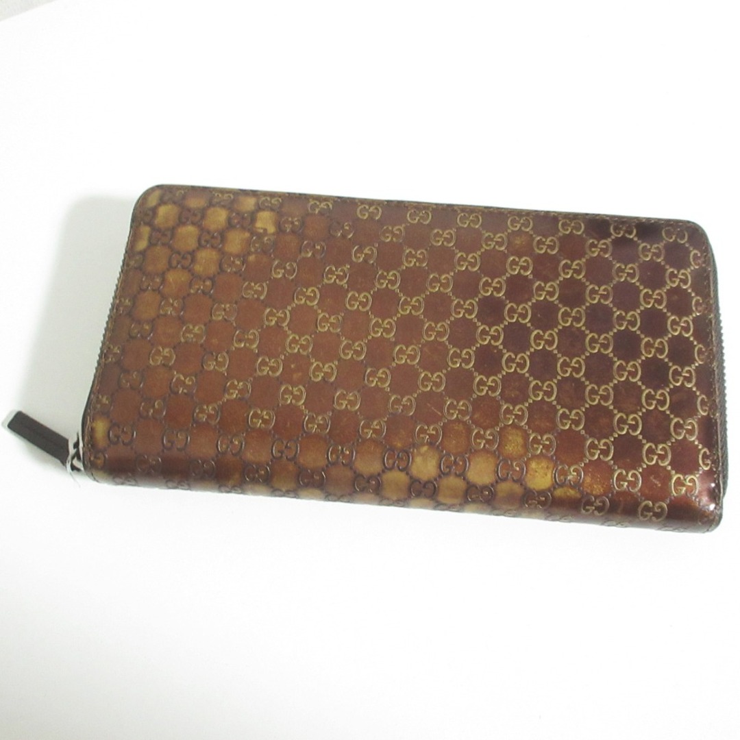 GUCCI - GUCCI グッチ グッチシマ GG柄 パテントレザー ラウンド GUCCI - GUCCI グッチ グッチシマ GG柄 パテントレザー ラウンド