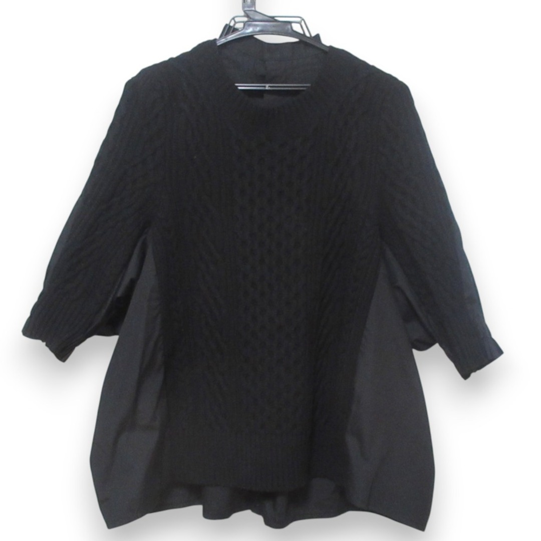 sacai - 美品 sacai サカイ ウール100% シャツドッキング sacai - 美品 sacai サカイ ウール100% シャツドッキング