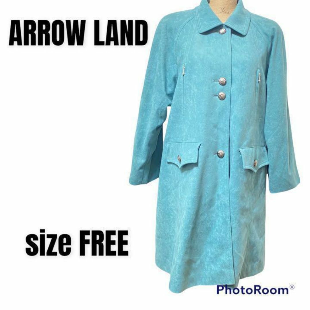 【ARROW LAND】アローランド　スエードコート　美品　ロングコート