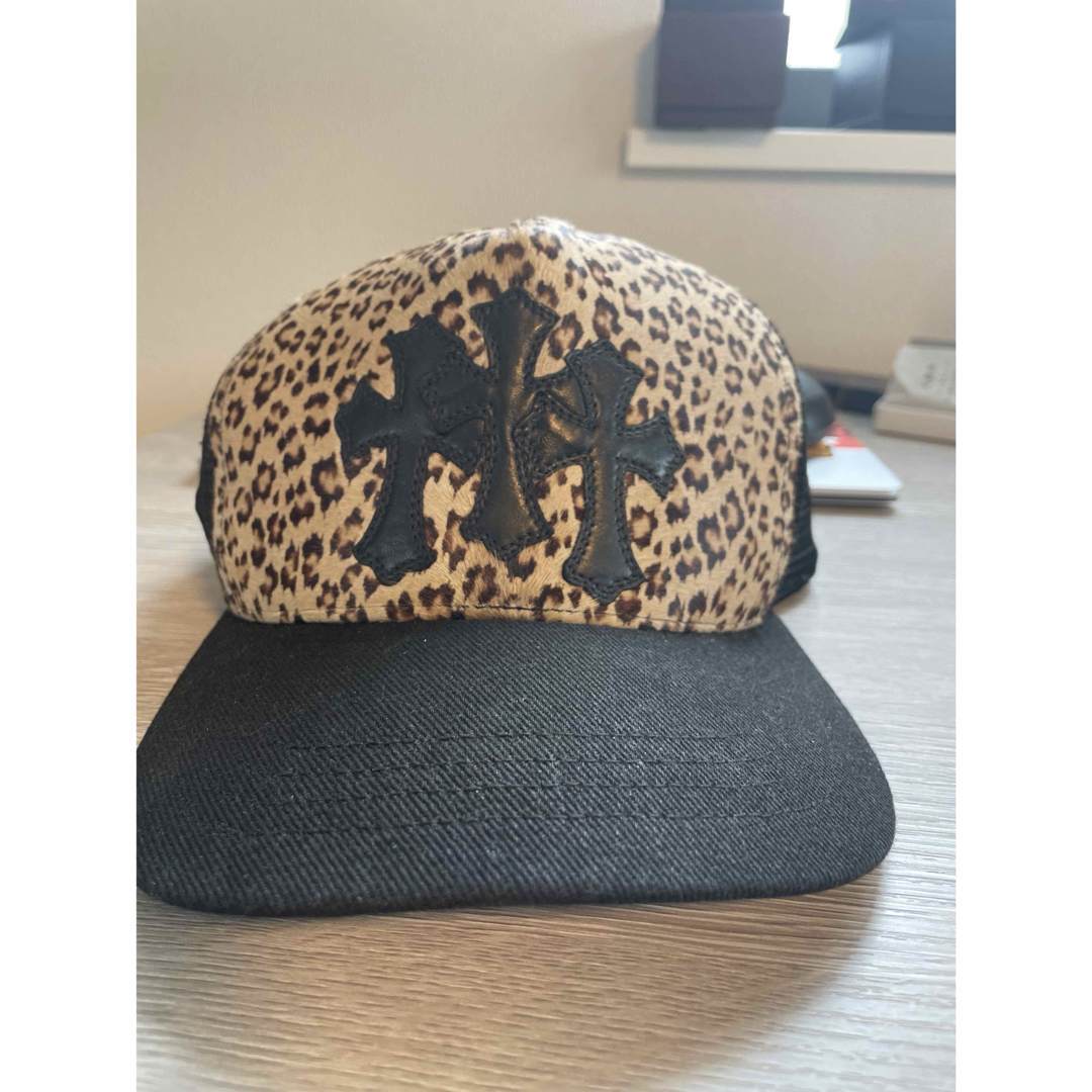 Chrome Hearts - クロムハーツクロスパッチキャップ CAP 豹柄の Chrome Hearts - クロムハーツクロスパッチキャップ CAP 豹柄の