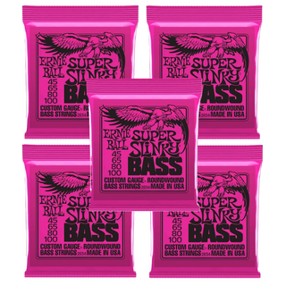 【5個】SUPER SLiNKY ベース弦　2834　45-100(弦)