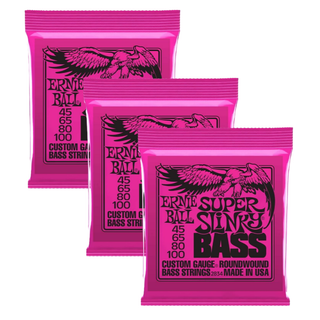 【3個】SUPER SLiNKY ベース弦　2834　45-100(弦)