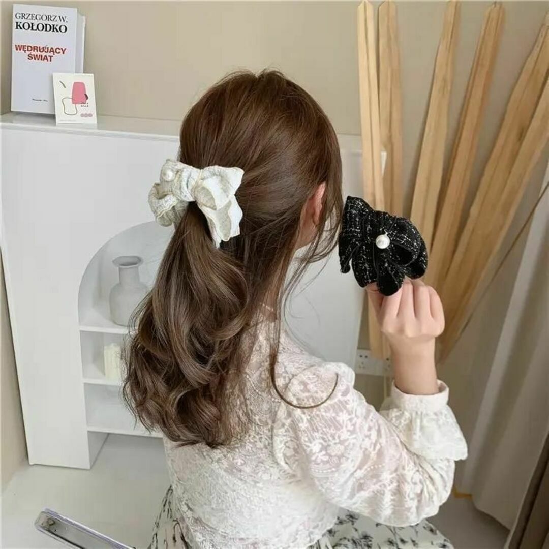 ヘアクリップ リボン パール リボンクリップ バナナクリップ ヘアクリップ リボン パール リボンクリップ バナナクリップ