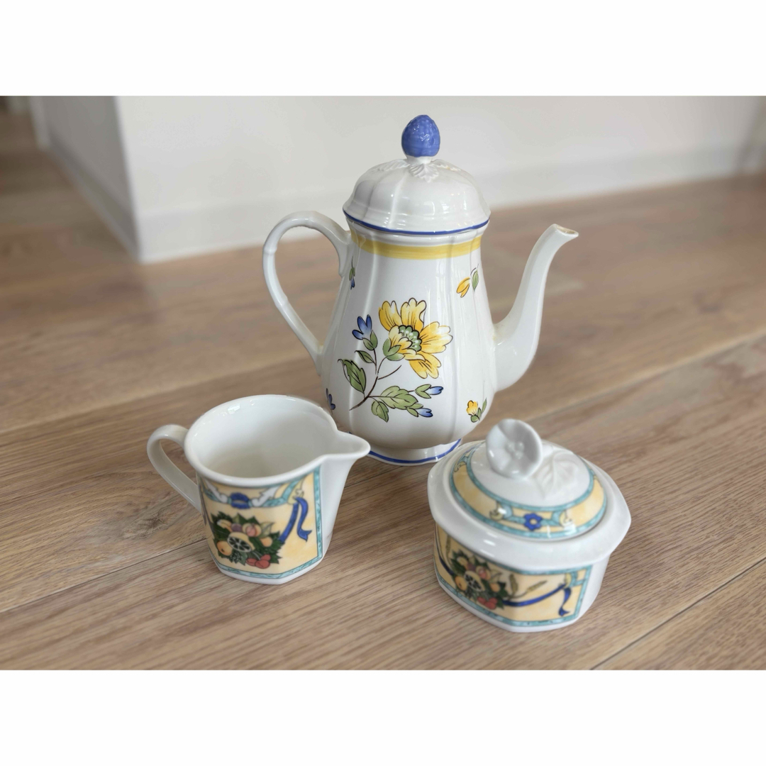 ビレロイ&ボッホ - Villeroy&Boch ティーポット シュガーポット ビレロイ&ボッホ - Villeroy&Boch ティーポット シュガーポット