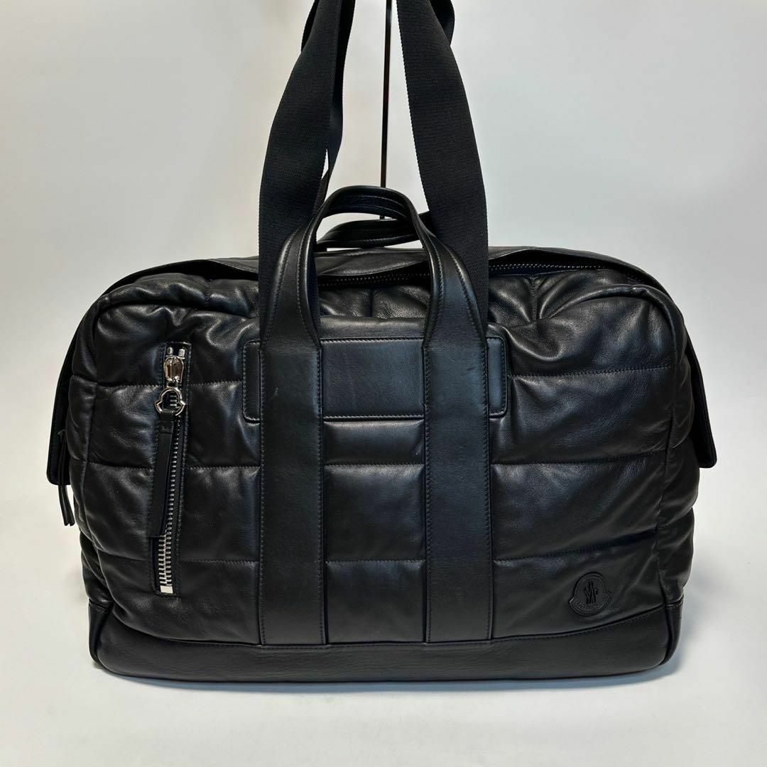 MONCLER - o32【極美品】モンクレール オールレザー ブラック MONCLER - o32【極美品】モンクレール オールレザー ブラック