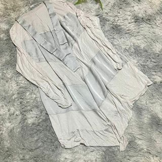 ヒロコビス(HIROKO BIS)の【HIROKO BIS】シルク風パッチワーク長袖カーディガン 15AB(カーディガン)