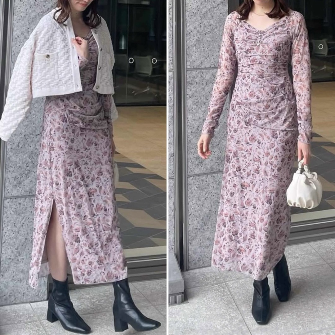 COCO DEAL - 新品!COCODEAL ココディール 花柄 長袖 ストレッチ COCO DEAL - 新品!COCODEAL ココディール 花柄 長袖 ストレッチ