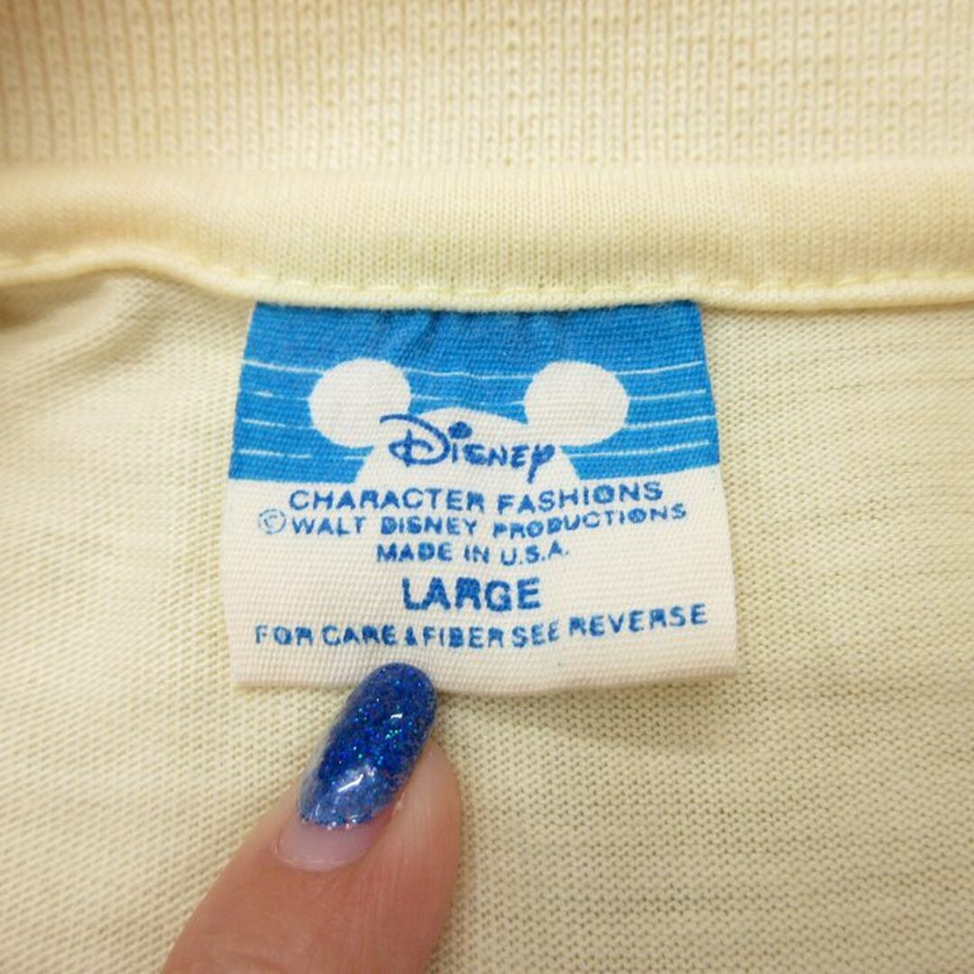 Disney - L☆古着 半袖 ポロ シャツ メンズ 80年代 80s Disney - L☆古着 半袖 ポロ シャツ メンズ 80年代 80s