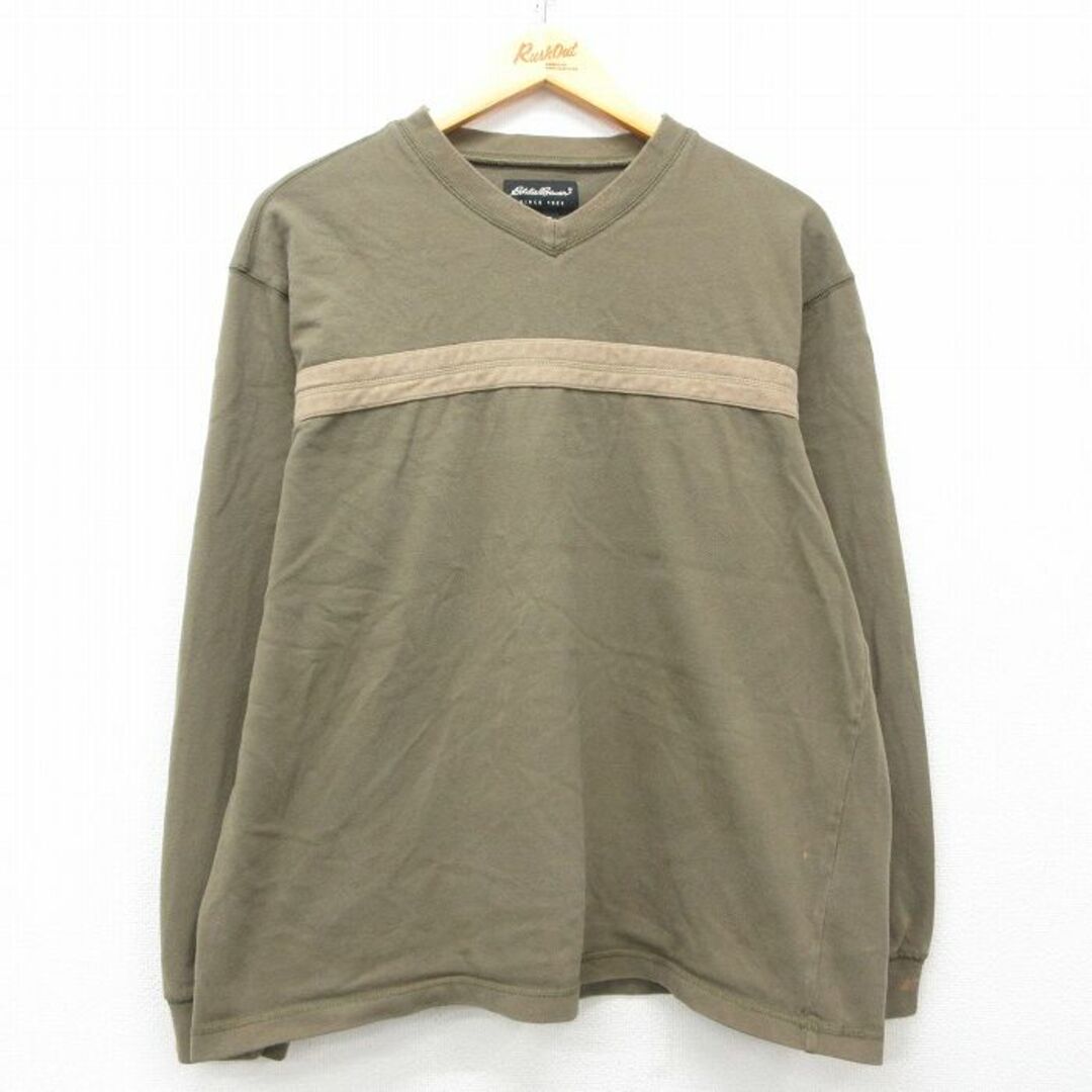 Eddie Bauer - XL☆古着 エディーバウアー 長袖 ビンテージ T Eddie Bauer - XL☆古着 エディーバウアー 長袖 ビンテージ T