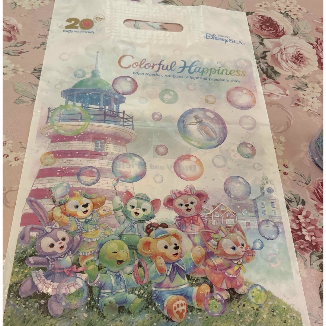 ダッフィー(ダッフィー)の🎀ダッフィーandフレンズ20周年カラフルハピネス🧸タンブラー🧸20周年 エンタメ/ホビーのおもちゃ/ぬいぐるみ(キャラクターグッズ)の商品写真