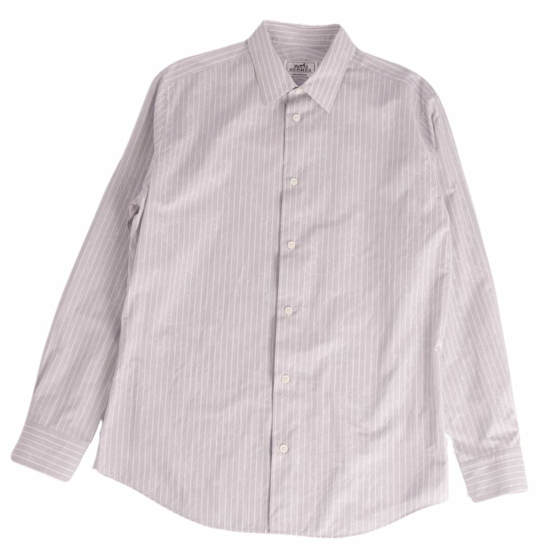 HERMES - 極美品 エルメス HERMES 23SS シャツ 長袖 ストライプ HERMES - 極美品 エルメス HERMES 23SS シャツ 長袖 ストライプ