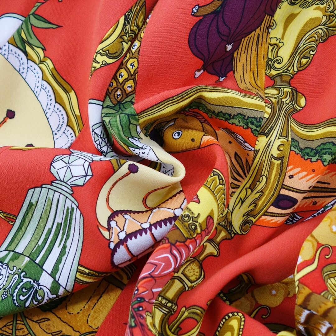 HERMES - 美品 Vintage エルメス HERMES ジャケット 総柄 シルク HERMES - 美品 Vintage エルメス HERMES ジャケット 総柄 シルク