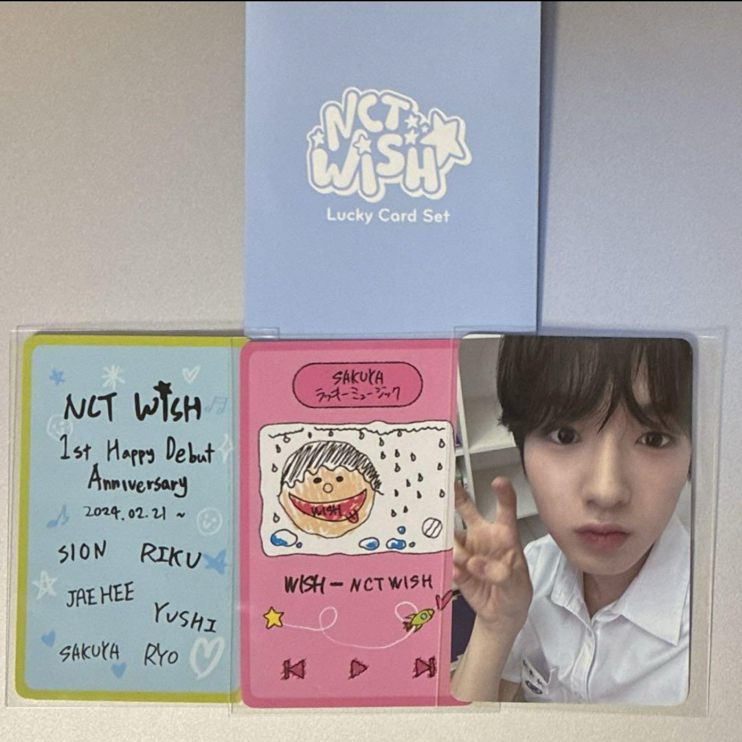 NCTWISH サクヤ トレカ セット デビュー 1周年 グッズ カードの NCTWISH サクヤ トレカ セット デビュー 1周年 グッズ カードの