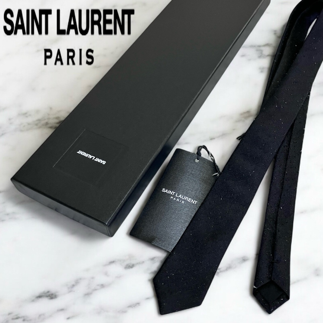 SAINT LAURENT - タグ付き 未使用 サンローラン ネクタイ SAINT LAURENT - タグ付き 未使用 サンローラン ネクタイ