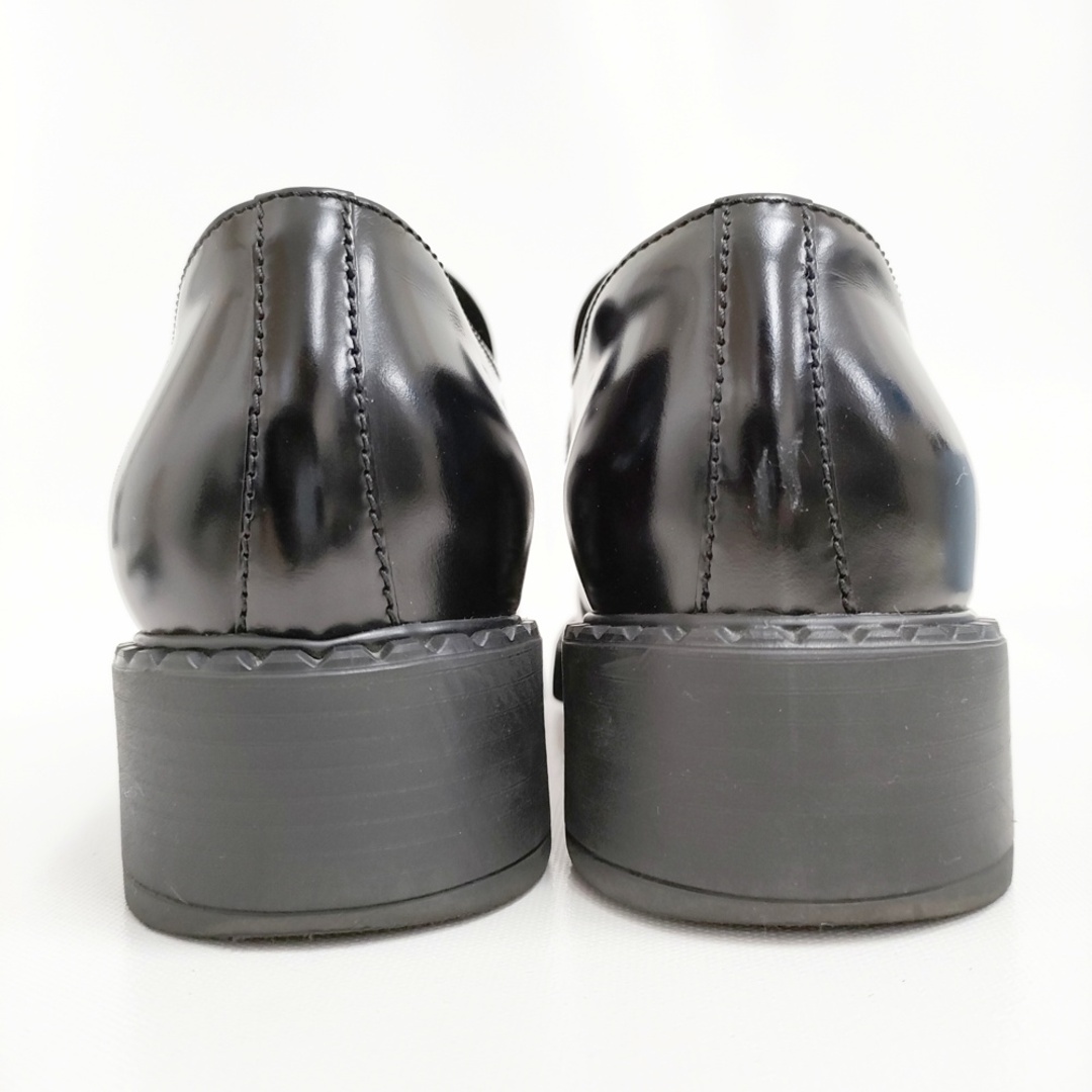 PRADA - PRADA プラダチョコレートブラッシュドレザーローファー PRADA - PRADA プラダチョコレートブラッシュドレザーローファー