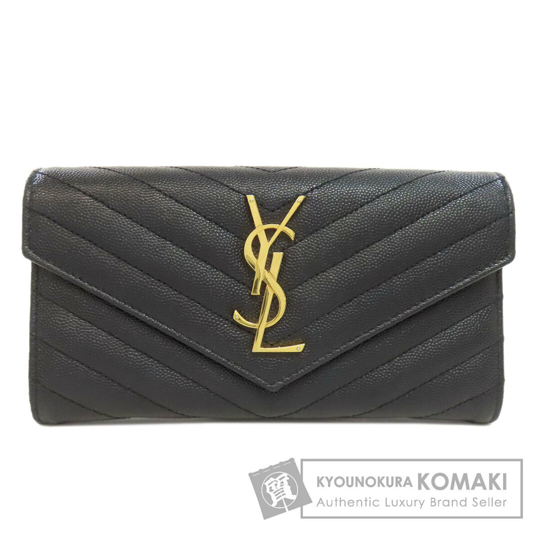 Yves Saint Laurent - YVES SAINT LAURENT Vステッチ 長財布 Yves Saint Laurent - YVES SAINT LAURENT Vステッチ 長財布