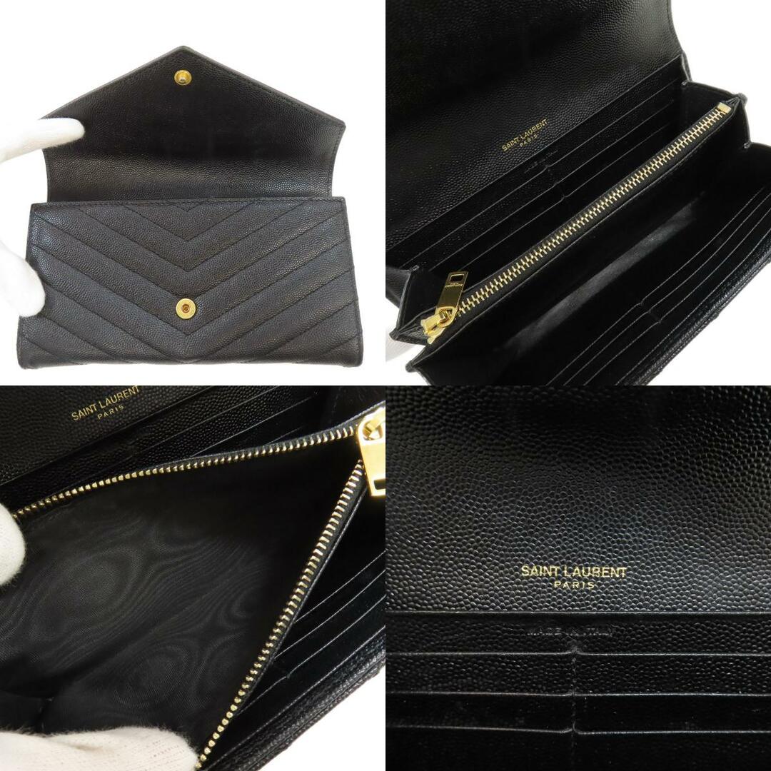 Yves Saint Laurent - YVES SAINT LAURENT Vステッチ 長財布 Yves Saint Laurent - YVES SAINT LAURENT Vステッチ 長財布
