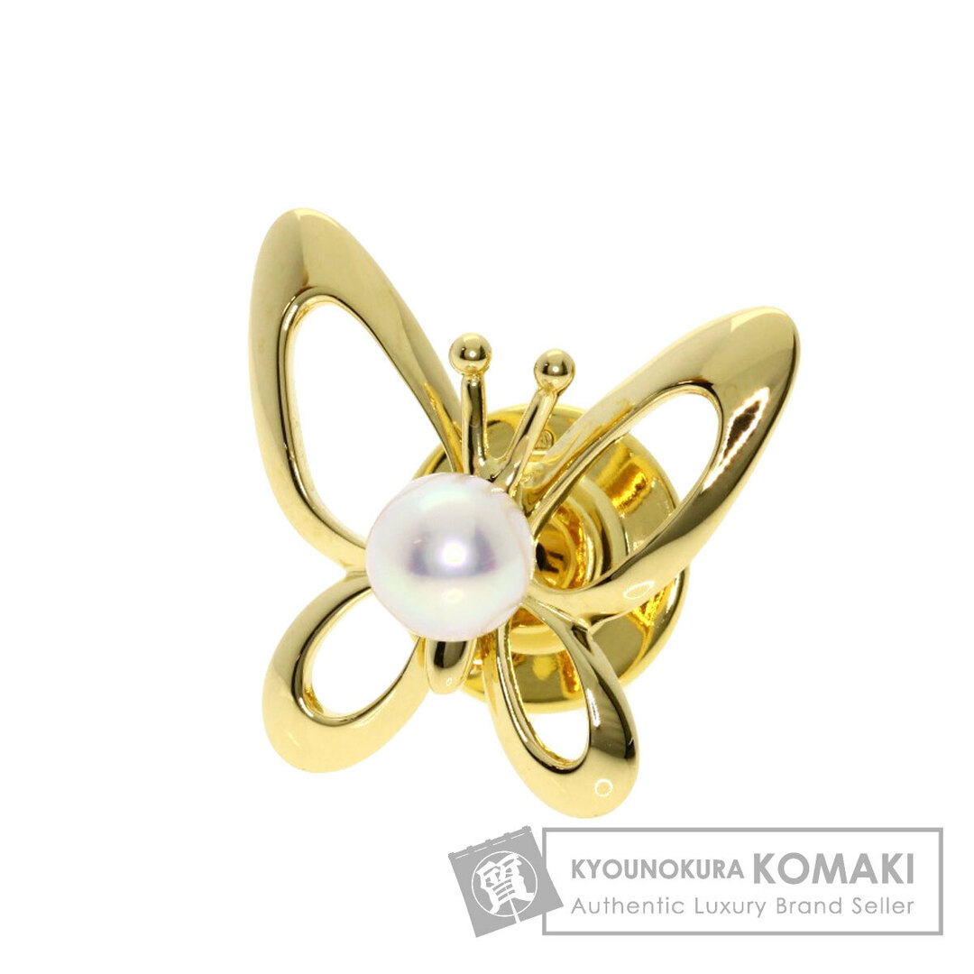 MIKIMOTO - MIKIMOTO バタフライ パール 真珠 ピンブローチ MIKIMOTO - MIKIMOTO バタフライ パール 真珠 ピンブローチ