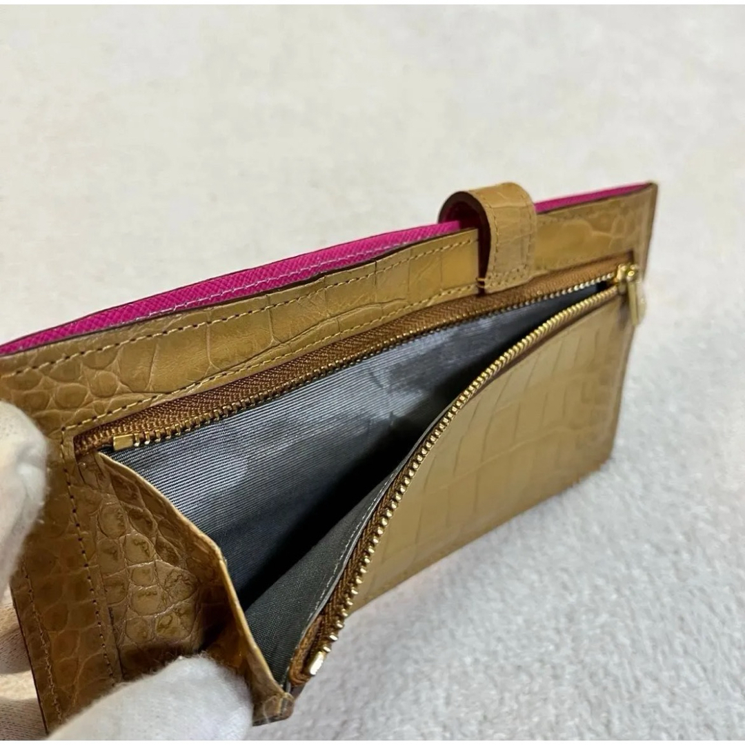 A.D.M.J. - 希少 美品 ADMJ クロコ 型押し スリムウォレット THE A.D.M.J. - 希少 美品 ADMJ クロコ 型押し スリムウォレット THE