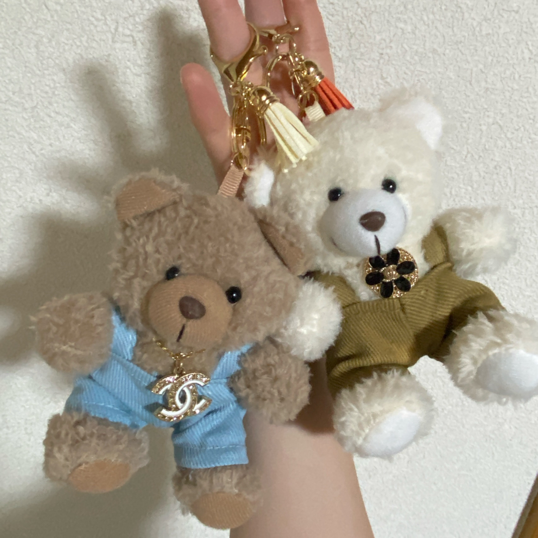 CHANEL - CHANEL × テディベア キーホルダーオーバーオール CB CHANEL - CHANEL × テディベア キーホルダーオーバーオール CB
