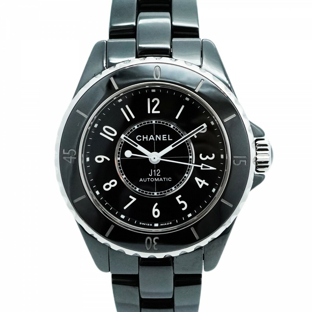 CHANEL - 【5wwd0129】シャネル J12 黒文字盤【中古】腕時計 CHANEL - 【5wwd0129】シャネル J12 黒文字盤【中古】腕時計
