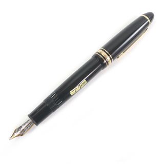 モンブラン(MONTBLANC)の美品□MONTBLANC モンブラン ペン先14K Bニブ マイスターシュテュック No.146 キャップ式 万年筆 ブラック ゴールド ドイツ製 メンズ(ペン/マーカー)