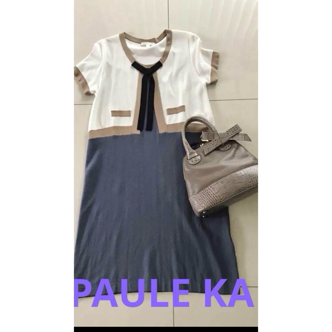 PAULE KA - PAULE KA 綿ニットワンピースの通販 by B'z PAULE KA - PAULE KA 綿ニットワンピースの通販 by B'z