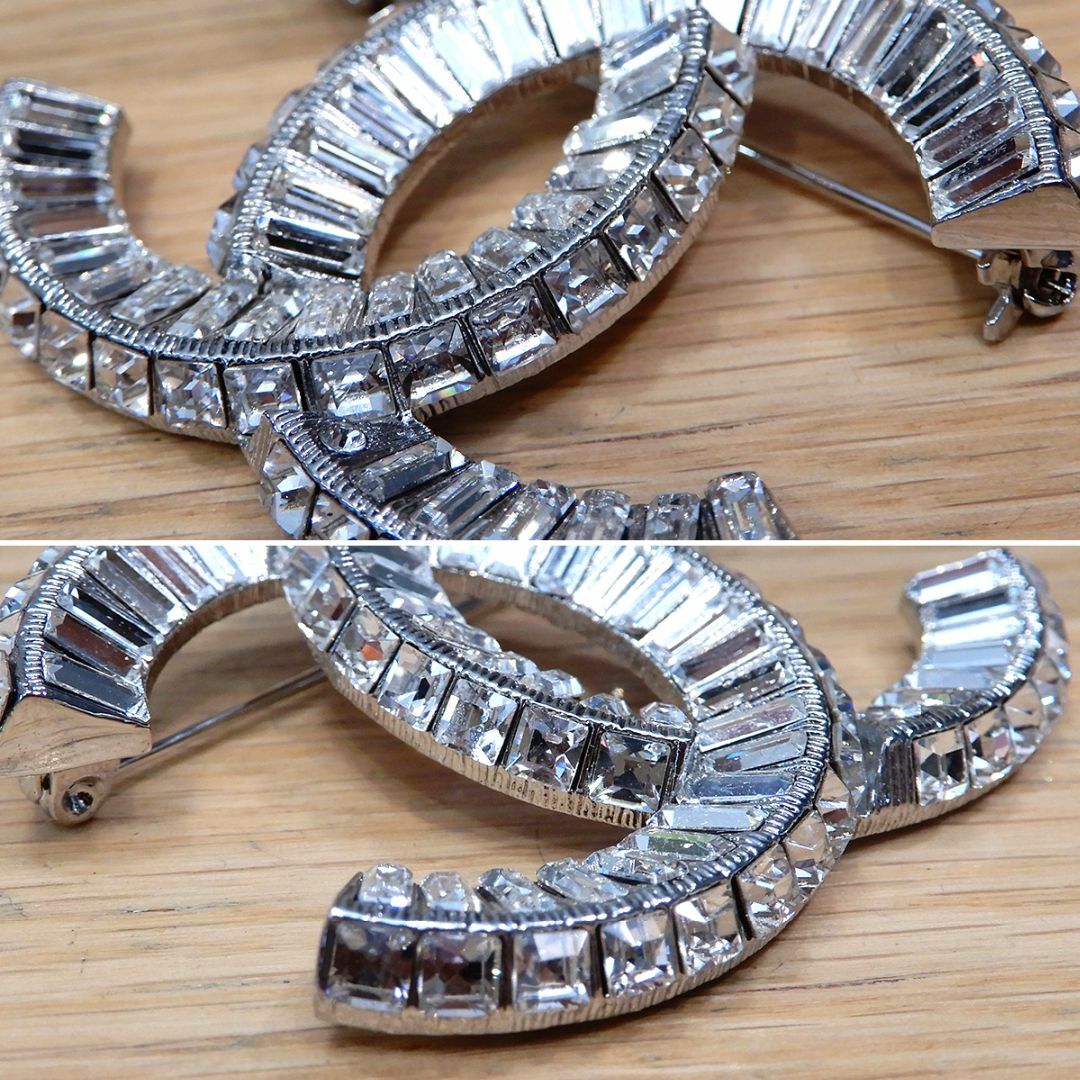 CHANEL - 新品同様 シャネル ココマーク ブローチ シルバー CHANEL - 新品同様 シャネル ココマーク ブローチ シルバー