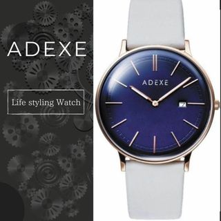 アデクス ADEXE 腕時計 メンズ 時計 シンプル レディース　ホワイト(腕時計(アナログ))