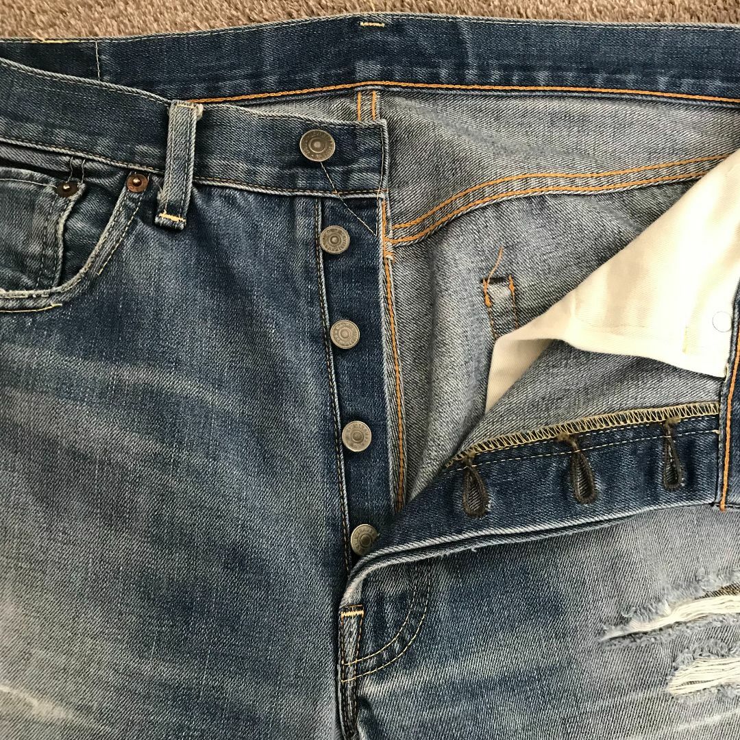 Levi's - Levi's 501 W36 L36 縦落ち ヒゲ ハチノス 赤耳 Levi's - Levi's 501 W36 L36 縦落ち ヒゲ ハチノス 赤耳