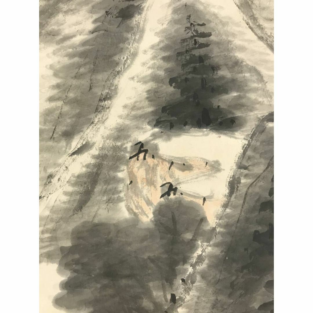 真作/岡田半江/山水舟人物図/倣米家山/掛軸☆宝船☆AI-802の通販 真作/岡田半江/山水舟人物図/倣米家山/掛軸☆宝船☆AI-802の通販