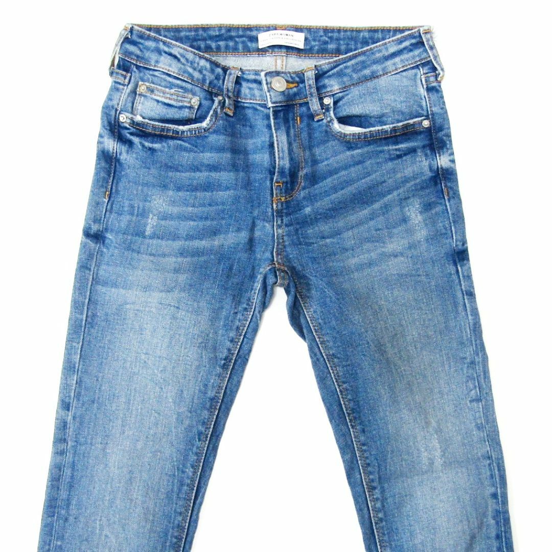 ZARA - ザラウーマン▽ストレッチスキニーデニム▽クラッシュ ZARA - ザラウーマン▽ストレッチスキニーデニム▽クラッシュ