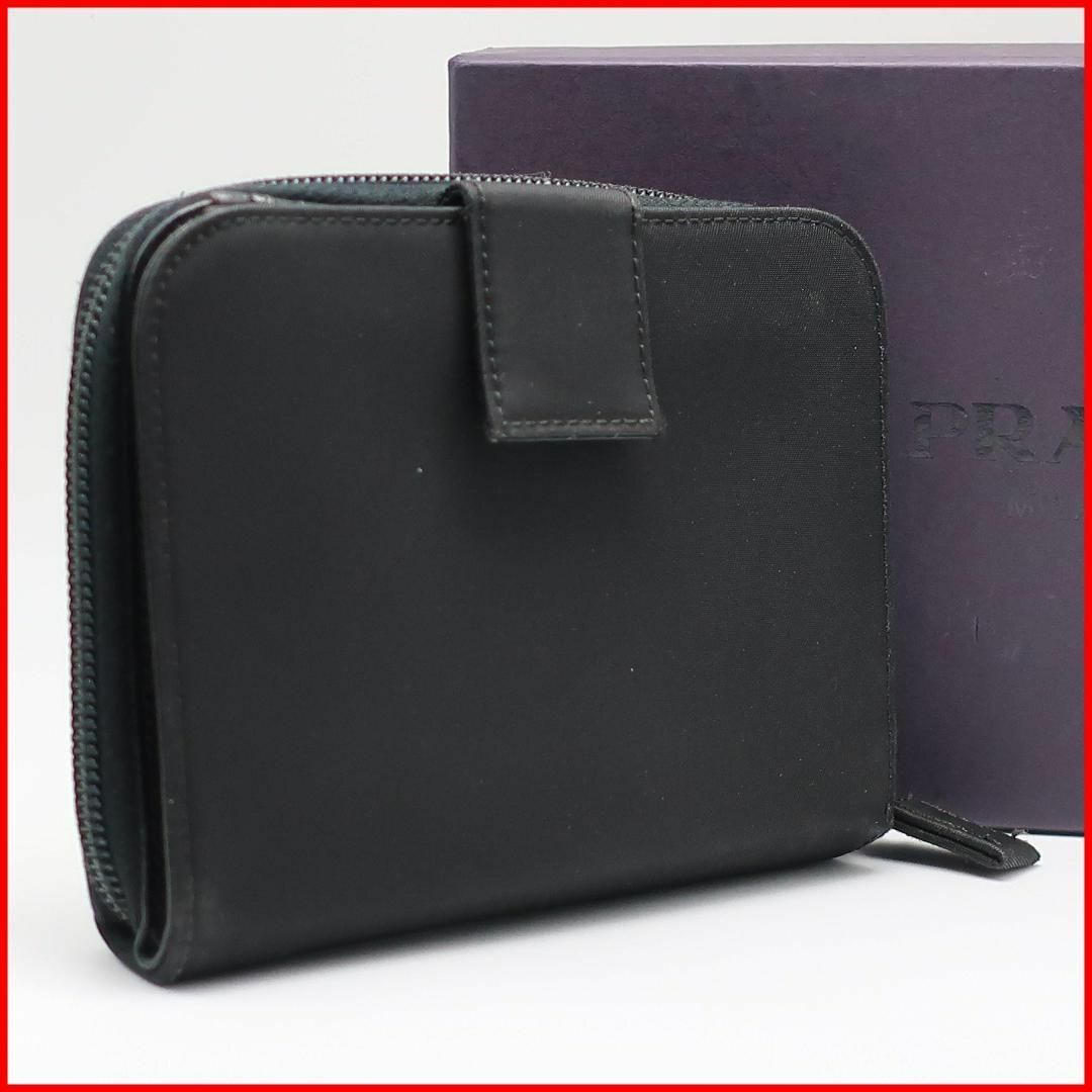 PRADA - 正規品 プラダ PRADA 財布 ナイロン 三角ロゴ 黒 PRADA - 正規品 プラダ PRADA 財布 ナイロン 三角ロゴ 黒
