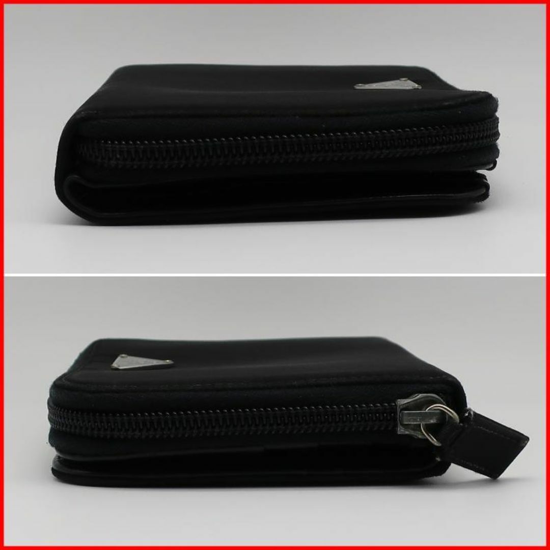 PRADA - 正規品 プラダ PRADA 財布 ナイロン 三角ロゴ 黒 PRADA - 正規品 プラダ PRADA 財布 ナイロン 三角ロゴ 黒