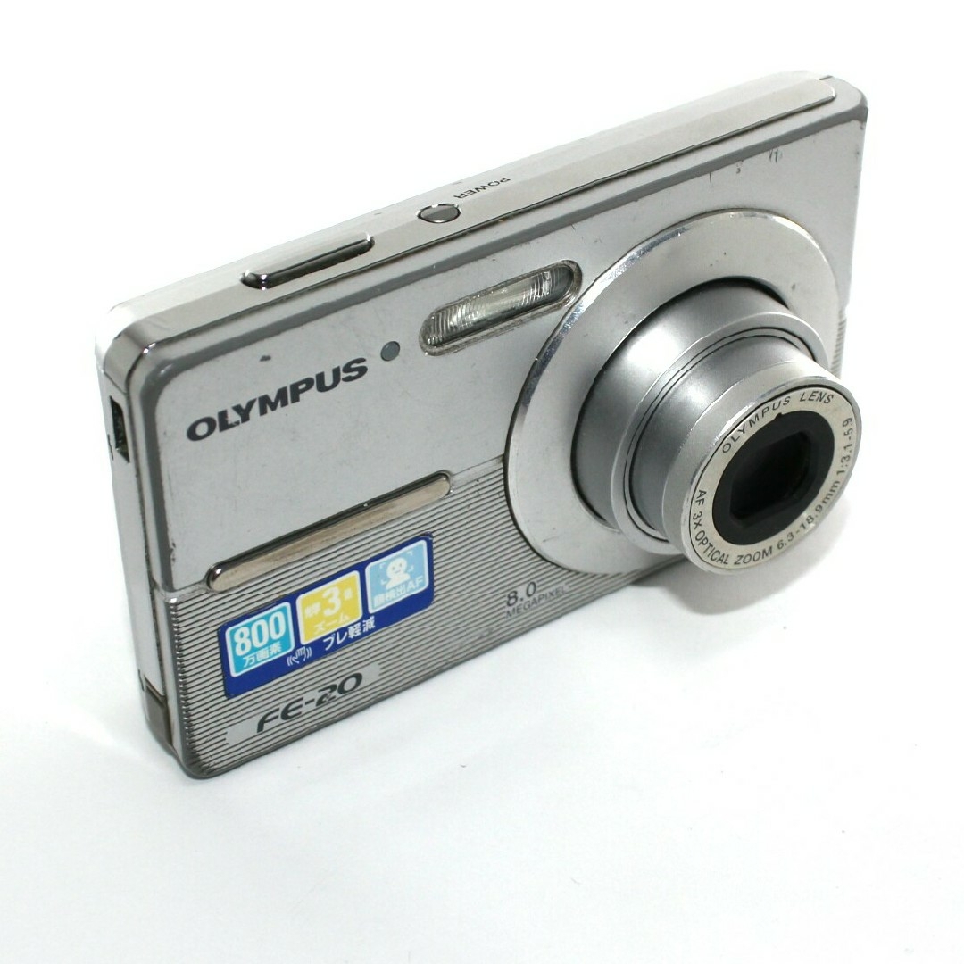 OLYMPUS - OLYMPUS FE-20 シルバー コンパクトカメラ コンデジ OLYMPUS - OLYMPUS FE-20 シルバー コンパクトカメラ コンデジ