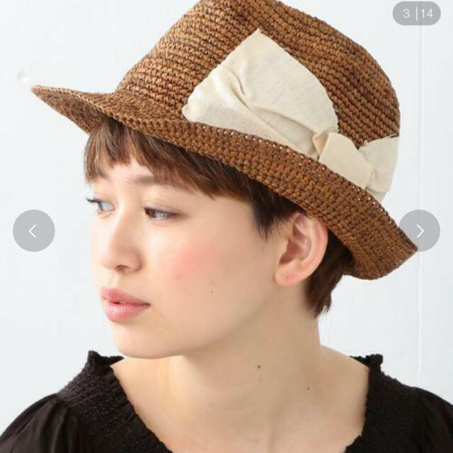 Ray BEAMS(レイビームス)の新品 未使用 レイビームス ストローハット レディースの帽子(麦わら帽子/ストローハット)の商品写真