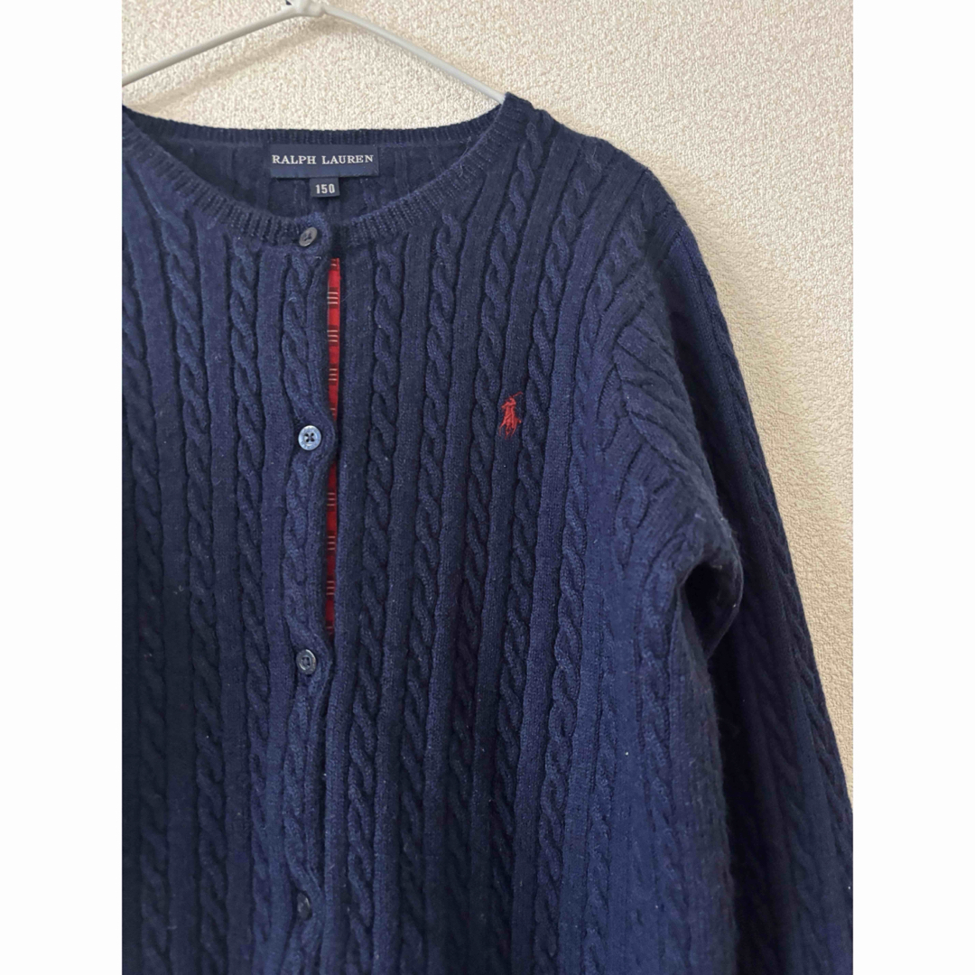 POLO RALPH LAUREN - ラルフローレン ケーブル ウール ネイビー POLO RALPH LAUREN - ラルフローレン ケーブル ウール ネイビー