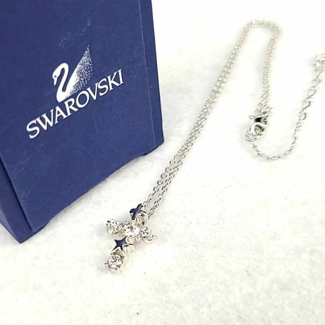 SWAROVSKI - ○未使用級◇スワロフスキー クロス ネックレス SWAROVSKI - ○未使用級◇スワロフスキー クロス ネックレス