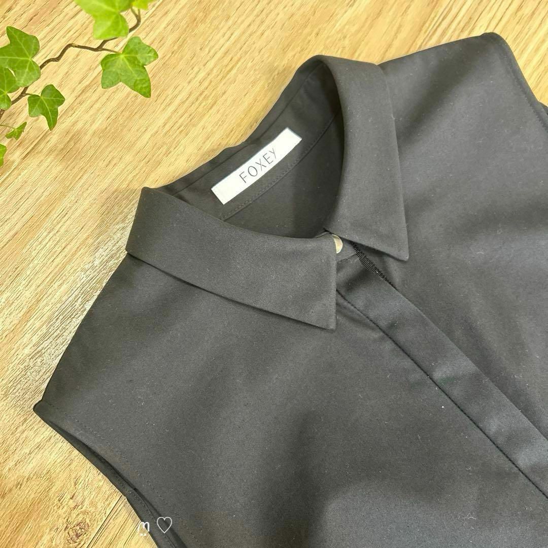 FOXEY - FOXEYフォクシー ドロップウエストラッフルドレス40 FOXEY - FOXEYフォクシー ドロップウエストラッフルドレス40