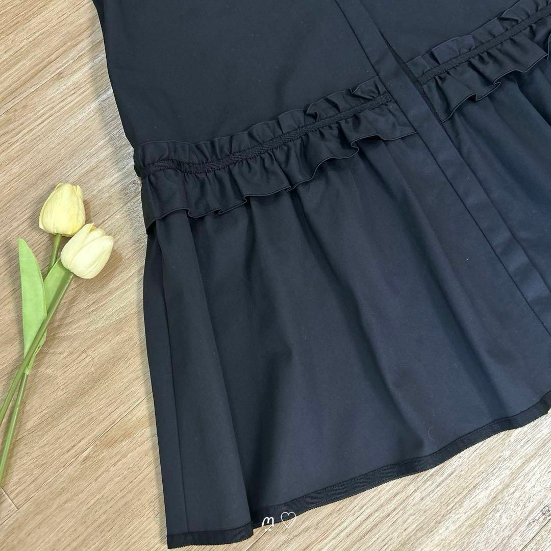 FOXEY - FOXEYフォクシー ドロップウエストラッフルドレス40 FOXEY - FOXEYフォクシー ドロップウエストラッフルドレス40