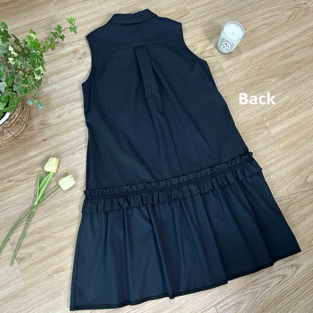 FOXEY - FOXEYフォクシー ドロップウエストラッフルドレス40 FOXEY - FOXEYフォクシー ドロップウエストラッフルドレス40