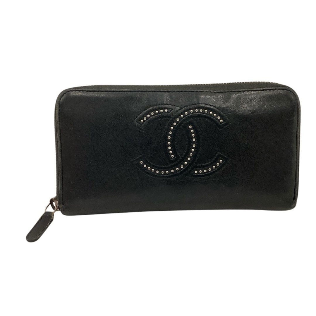 CHANEL - シャネル(CHANEL)ラムスキン ココマーク スタッズ CHANEL - シャネル(CHANEL)ラムスキン ココマーク スタッズ