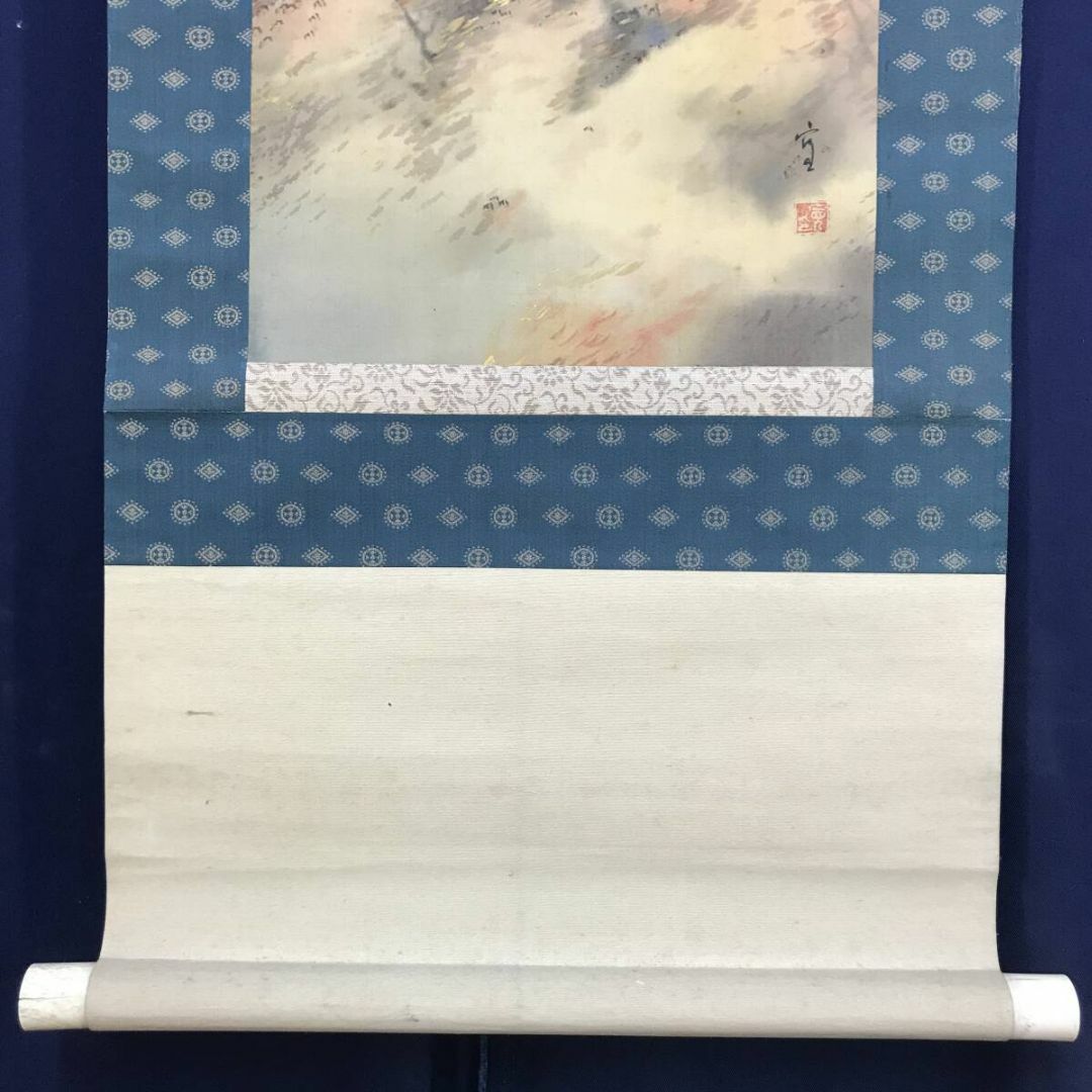 真作/作者不詳/清水寺図/山水図/古都清水図/掛軸☆宝船☆AI-812 真作/作者不詳/清水寺図/山水図/古都清水図/掛軸☆宝船☆AI-812