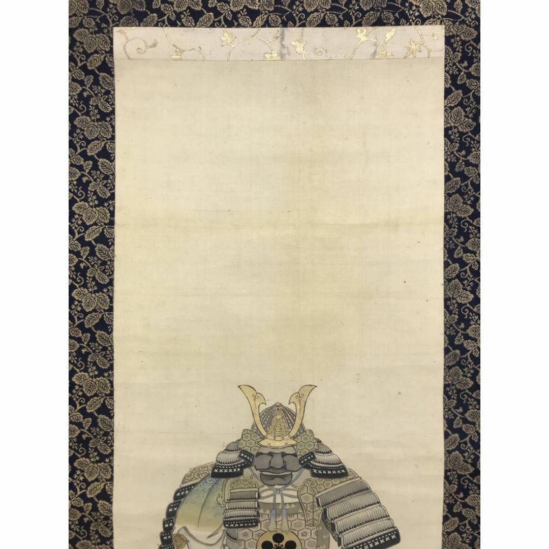 真作/森一鳳/鎧兜/よろいかぶと/具足図/甲冑/掛軸☆宝船☆AI-815 真作/森一鳳/鎧兜/よろいかぶと/具足図/甲冑/掛軸☆宝船☆AI-815
