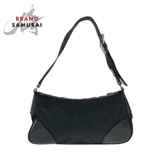 PRADA - PRADA プラダ テスート 三角ロゴプレート ブラック 黒 PRADA - PRADA プラダ テスート 三角ロゴプレート ブラック 黒