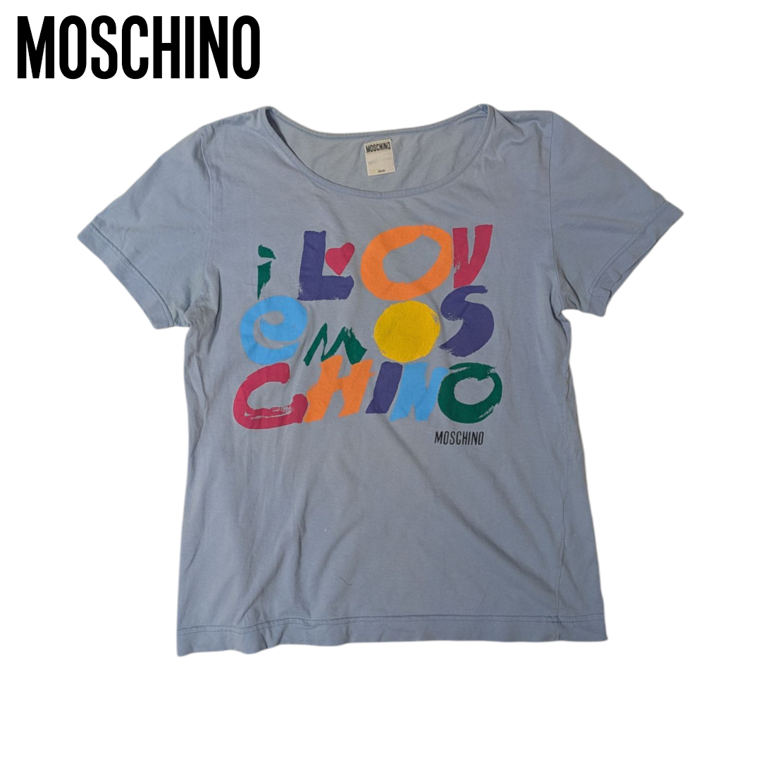 MOSCHINO(モスキーノ)のMOSCHINO JEANS ペンキプリント 半袖Tシャツ レディースのトップス(Tシャツ(半袖/袖なし))の商品写真