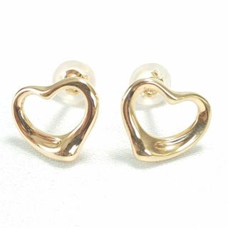 ティファニー(Tiffany & Co.)の【美品】TIFFANY ティファニー K18 オープンハート ピアス 6244(ピアス)