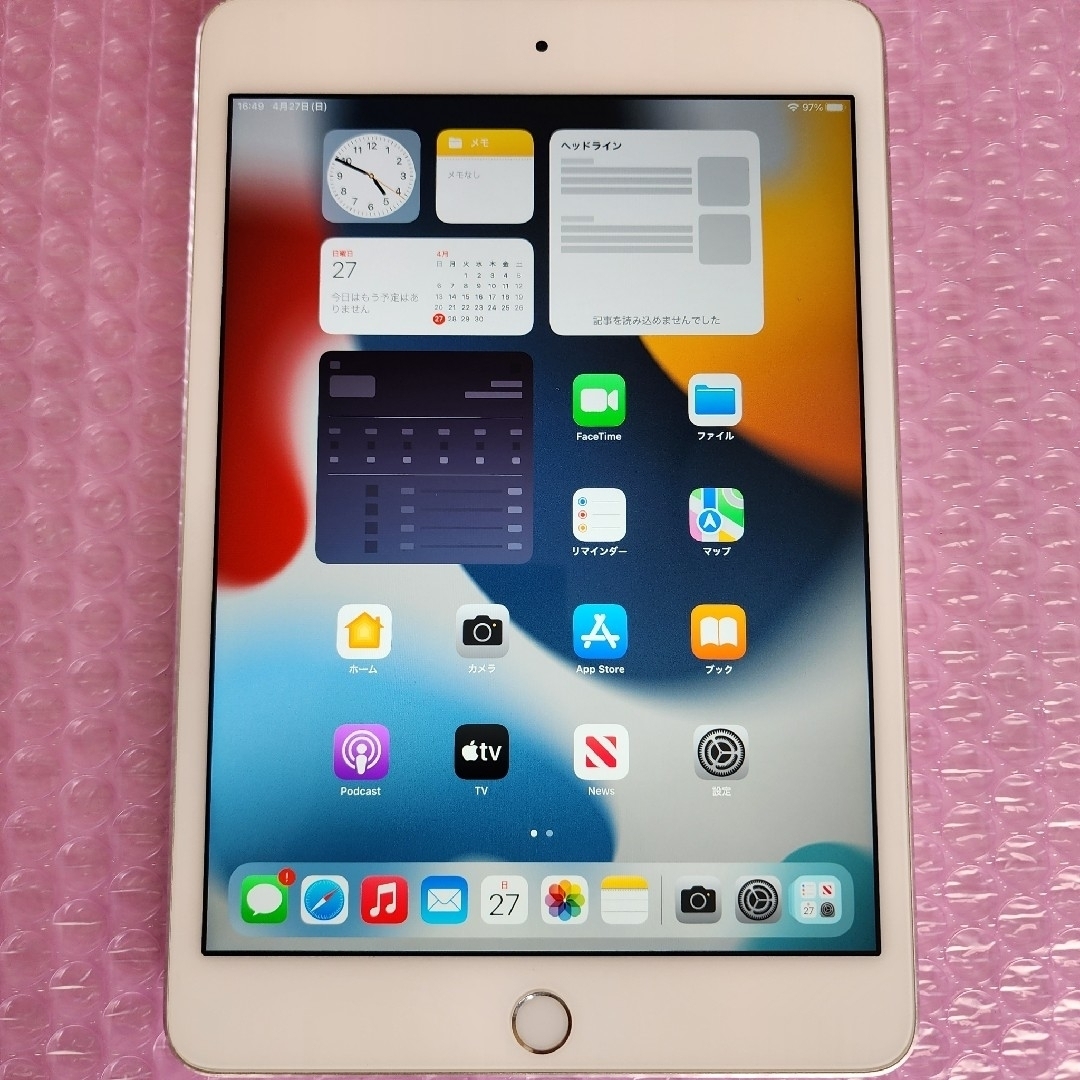 iPad - 美品 iPad mini 4 64GB バッテリー最大容量86%の通販 by iPad - 美品 iPad mini 4 64GB バッテリー最大容量86%の通販 by