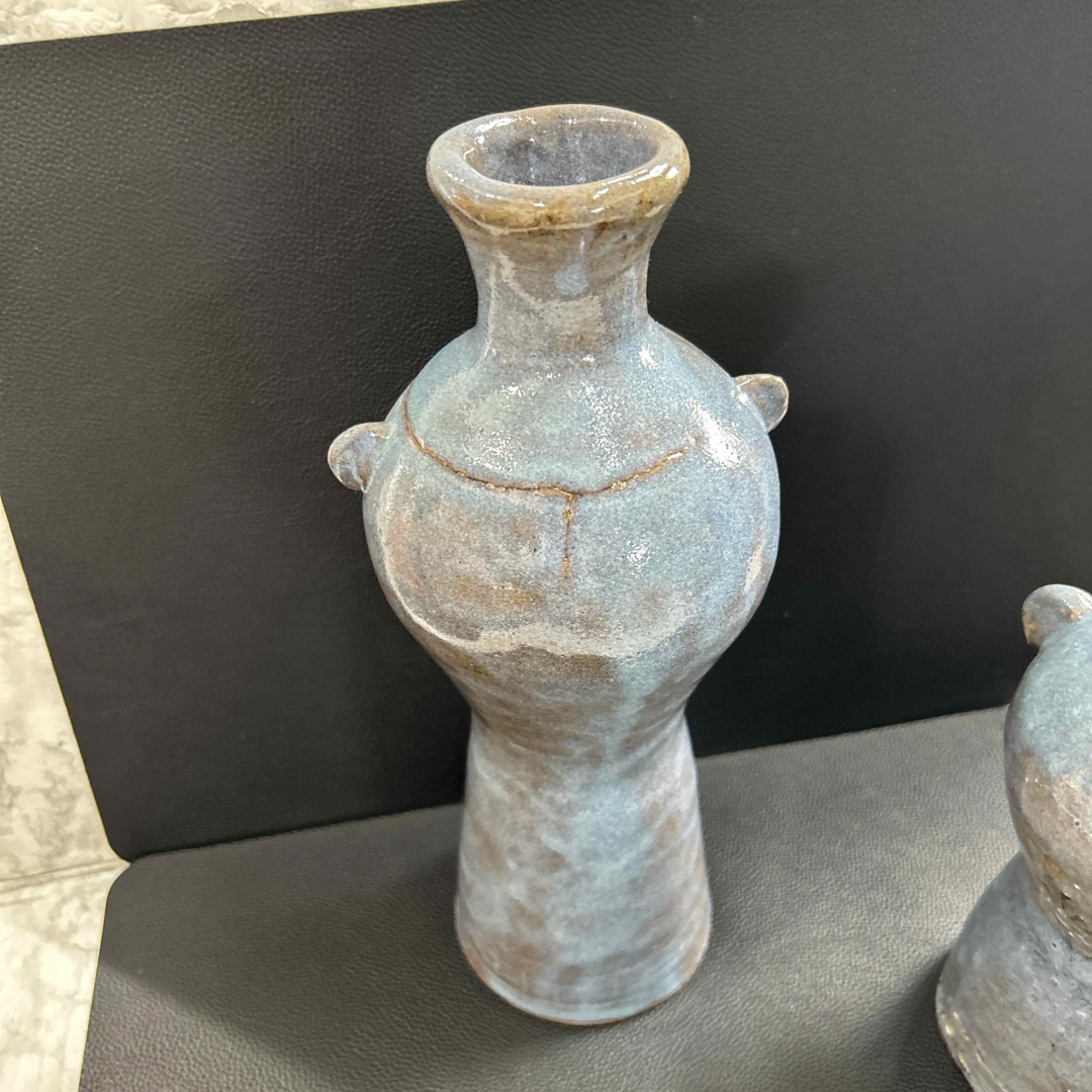 花瓶 花入 壺 飾り 置物 骨董品 2点セット コレクションの通販 花瓶 花入 壺 飾り 置物 骨董品 2点セット コレクションの通販